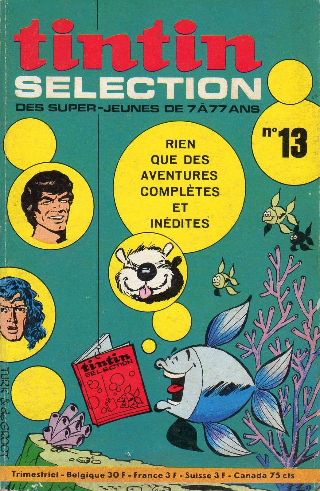Scan de la Couverture Tintin Slection n 13